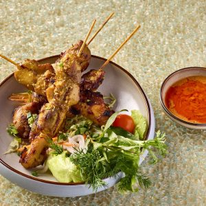 Char-Grilled Satay Chicken - Grilled