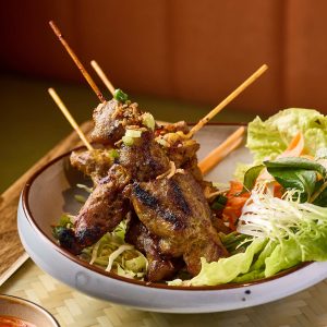 Char-Grilled Satay Pork - Grilled