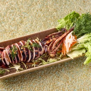 CHAR-GRILLED WHOLE SQUID