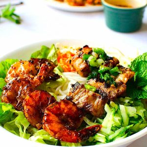 GRILLED BEEF PRAWNS VERMICELLI