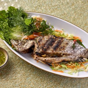 Salted Baked Whole Seabass