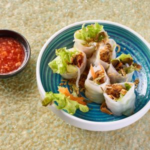 Soft Shell Crab Mango Rice Paper-Rolls