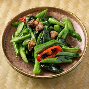 Wok Fried Kale Salted Fish